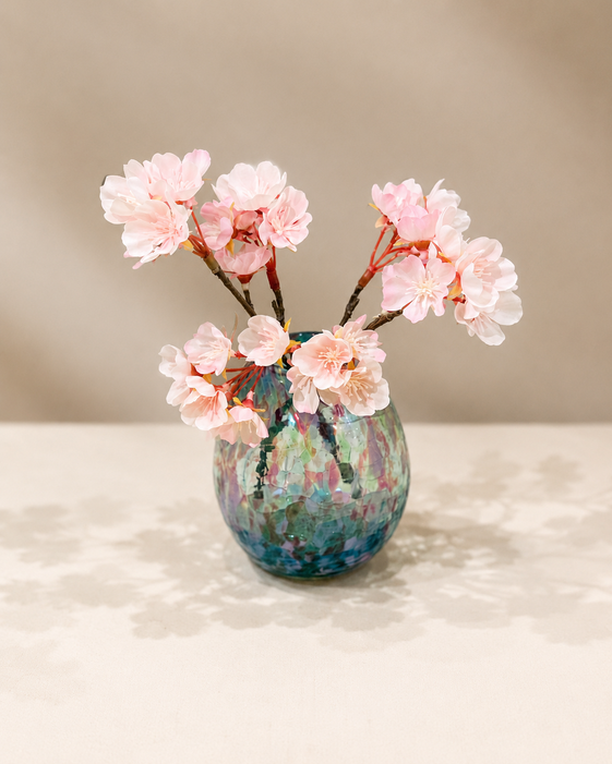 八重桜 造花 ミニピック 2本セット 22cm ※花瓶なし