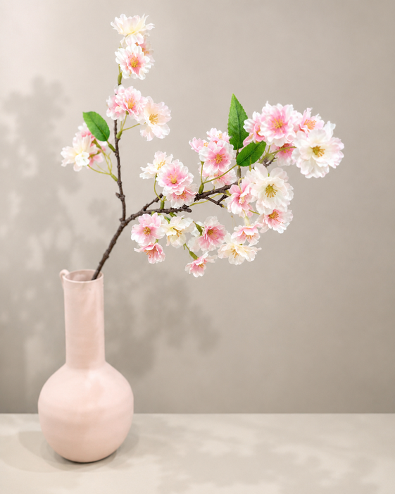 山桜 造花 枝 1本 ピンク系 50cm ※花瓶なし